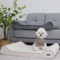 레드퍼피 반려동물 스윗드림 침대 쿠션 대형, 크림아이보리