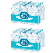백산수 무라벨 생수, 330ml, 40개