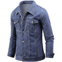 다꾸앙 남성용 글루미 스마일 나염 그래픽 데님 청자켓 F01P7_qk4869