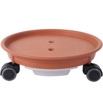 라젠다 롤러 물받이 화분받침, 라이트브라운