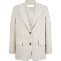 GCUT 여성용 린넨 블렌드 싱글 자켓 7253210106