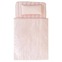 아리베베 모달 마쉬멜로우 어린이집 낮잠이불 + 패드 + 베개 + 곰돌이 가방 중 세트, 핑크(이불세트), 베이지(가방)