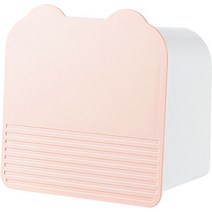꼬까 깔끔 벽걸이 멀티 수납 박스, 핑크, 1개