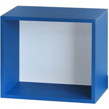 양지가구 공간박스 책장, 파랑, 1단