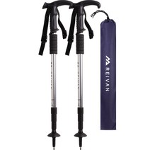 라이반 레디컬 리얼 T자형 4단 등산스틱 2p, 실버