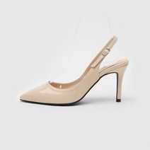 사뿐 로일즈 에나멜 슬링백힐 8cm