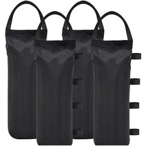 MetaMarket 천막 캐노피 고정 모래주머니 4p, 검정