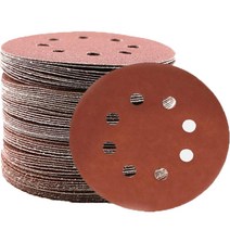 바벨롭 125mm 100방 원형 8홀 샌딩 빼빠 페파 페이퍼, 100개