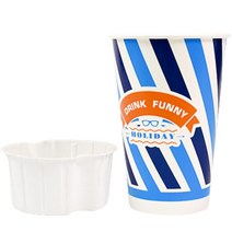 음료컵 480ml 90 x 45 mm + 콜팝 속컵 세트, 콜팝컵/속컵 100개 + 16온스 음료컵 100개, 100세트