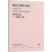 아이코닉 2024 레코드온 다이어리 빅먼슬리 A4 플래너 스케줄러, 04 Pink, 04 PINK