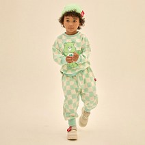 케어베어 아동용 하이 체커보드 상하복 세트