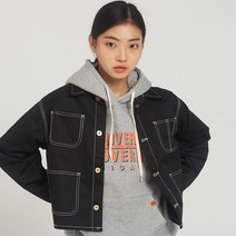 유니버셜오버롤 여성용 숏 커버올 재킷