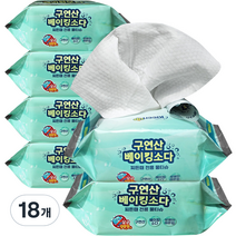 에파타클린업 구연산 베이킹소다 찌든때 전용 물티슈, 18개
