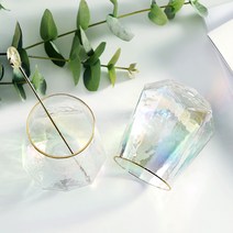 오로라 골드 아쿠아 글라스잔 550ml, 2개
