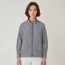 올리비아로렌 여성용 넥 셔링포인트 체크 점퍼 VVCCLYM3261