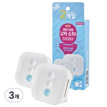 에어후레쉬 데옥스 화장실용 비치형 방향제 깨끗한 비누향 2p, 12ml, 3개, 파우더/비누향