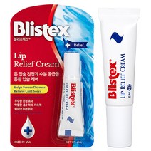 블리스텍스 립 릴리프 크림 립밤 6g, 1개
