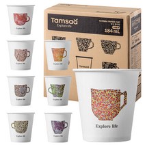탐사 고평량 종이컵 184ml, 500개입, 1개