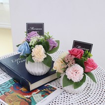 모리앤 꽃길 센터피스 2p, 핑크, 퍼플, 1세트