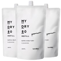 라비킷 마이드라이80 셀프드라이클리닝 세탁 전용세제 리필, 3개, 480ml