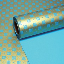 모든리본 아르데코 고급 종이포장지 10m, 하늘색(GRW-5-5), 1개