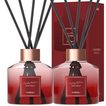 쿤달 퍼퓸 디퓨저 홀리데이 에디션 200ml 2개 + 섬유스틱 14개, 소프트솝향
