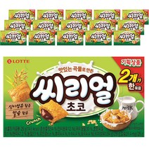 롯데제과 맛있는 곡물로 만든 씨리얼 초코 2p, 56g, 16개입