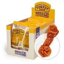 헥스 터키츄 반려견 간식 본 M, 칠면조 + 소고기 혼합맛, 20개