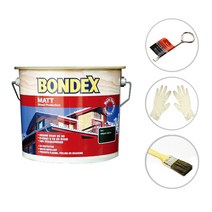 본덱스 MATT 오일스테인 743레드우드 2.5L + 필수 도장도구세트, 1세트