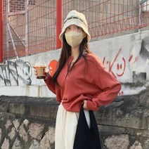 모코블링 여성용 쥬씨 반오픈 니트