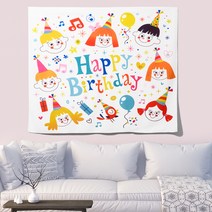 이사벨홈 생일축하용품 파티 배너 현수막, 현수막10