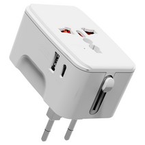 누아트 해외 여행용 멀티 어댑터 2포트 C타입 + USB