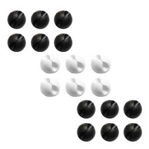 어바인클래스 원형 선정리 홀더 블랙 12p + 화이트 6p, 1세트