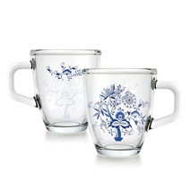 마쯔오카 쯔비벨무스터 글라스머그 중형 2p세트, 혼합 색상, 1세트