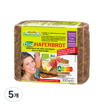 메스터마허 귀리와 호밀이 들어간 유기농 통곡물빵, 300g, 5개