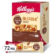 켈로그 에너지바K 크런치넛, 360g, 6개입