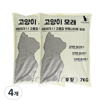 캣필드 벤토나이트 고양이모래 무향, 10L, 4개