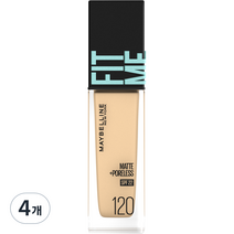 메이블린 핏미 파운데이션 레노 120 클래식 아이보리 30ml, 4개