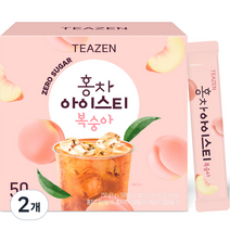 티젠 홍차 아이스티 복숭아, 5g, 2개, 50개입