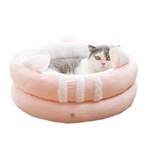 딩동펫 냥이 밍크하우스 바구니형, 핑크