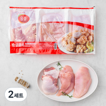 올품 순살콤보 세트 닭가슴살 400g + 안심 400g + 다리살 400g (냉장), 2세트