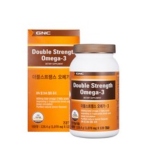 GNC 더블스트렝스오메가3 피쉬바디오일, 130.92g, 1개