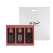 크로커다일 여성용 페이즐 패션 중목 양말 3족 선물세트