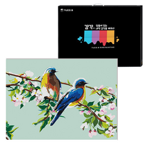 투코비 DIY 명화그리기 세트 가로형 40 x 50 cm, 종달새와 꽃 (5228)