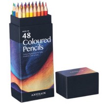 [연필꽂이색연필유아] 퍼플빈 전문가용 고급 색연필, 48색, 1개