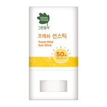 그린핑거 프레쉬 마일드 선스틱 SPF50  PA    , 15g, 1개