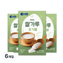 베베쿡 유기농 쌀가루 초기 12g x 10p, 6개입