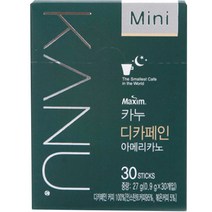 카누 미니 디카페인 아메리카노, 30개입, 1개