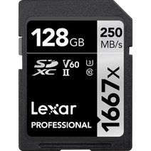 렉사 1800배속 UHS 2급 SD카드, 128GB
