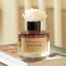 에인디 시그니처 차량용&실내용 대용량 디퓨저 디퓨저+플라워스틱 110ml, 씨솔트&유자